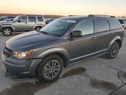 Salvage cars for sale at Grand Prairie, TX auction: 2018 Dodge Journey SE