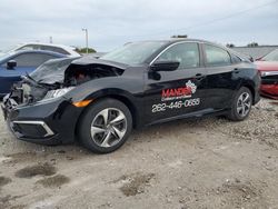 Salvage cars for sale at Franklin, WI auction: 2019 Honda Civic LX