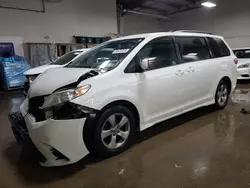 Salvage cars for sale from Copart Elgin, IL: 2018 Toyota Sienna LE