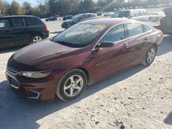 Salvage cars for sale from Copart Madisonville, TN: 2016 Chevrolet Malibu LS