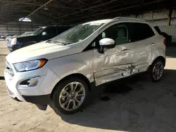 Salvage cars for sale at Phoenix, AZ auction: 2019 Ford Ecosport Titanium