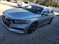 Salvage cars for sale from Copart Greenwell Springs, LA: 2018 Honda Accord Sport