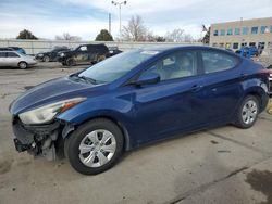 Vehiculos salvage en venta de Copart Littleton, CO: 2016 Hyundai Elantra SE