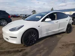 Tesla Model 3 Vehiculos salvage en venta: 2021 Tesla Model 3