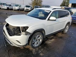 Volkswagen salvage cars for sale: 2022 Volkswagen Atlas SE