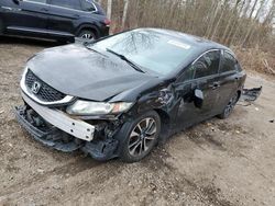 Salvage cars for sale from Copart Cookstown, ON: 2014 Honda Civic LX