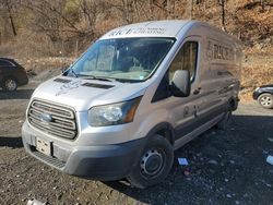 Salvage trucks for sale at Marlboro, NY auction: 2015 Ford Transit T-250