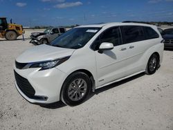 Toyota Sienna xle salvage cars for sale: 2021 Toyota Sienna XLE