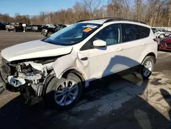 Salvage cars for sale at Ellwood City, PA auction: 2018 Ford Escape SE