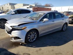 Salvage cars for sale from Copart New Britain, CT: 2017 Ford Fusion SE Hybrid