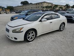 Salvage cars for sale from Copart Opa Locka, FL: 2012 Nissan Maxima S