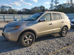 Salvage cars for sale at Augusta, GA auction: 2007 Hyundai Santa FE GLS