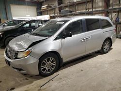 Salvage cars for sale at Eldridge, IA auction: 2011 Honda Odyssey EXL