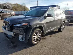 Salvage cars for sale at Ham Lake, MN auction: 2015 Jeep Cherokee Limited