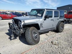 Salvage cars for sale at Magna, UT auction: 2015 Jeep Wrangler Unlimited Sport