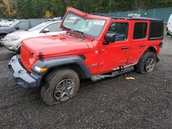 Jeep Wrangler Unlimited Sport Vehiculos salvage en venta: 2018 Jeep Wrangler Unlimited Sport