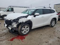 Toyota salvage cars for sale: 2022 Toyota Highlander Hybrid LE