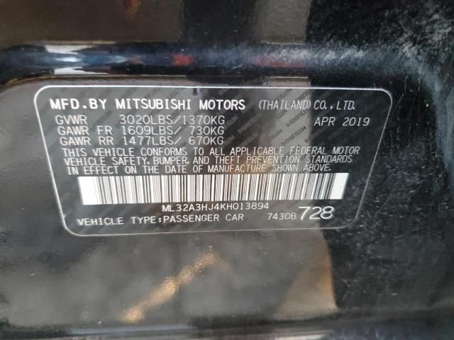 2019 Mitsubishi Mirage ES