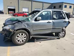 Salvage cars for sale at Wilmer, TX auction: 2006 Honda CR-V EX