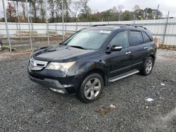 Salvage cars for sale at Spartanburg, SC auction: 2007 Acura MDX Sport