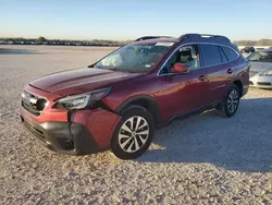 Salvage cars for sale at San Antonio, TX auction: 2021 Subaru Outback Premium