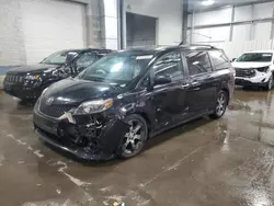 Toyota Sienna Sport salvage cars for sale: 2015 Toyota Sienna Sport