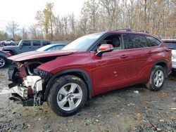 Toyota Highlander salvage cars for sale: 2022 Toyota Highlander L