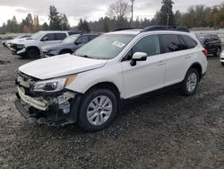 Salvage cars for sale at Graham, WA auction: 2016 Subaru Outback 2.5I Premium