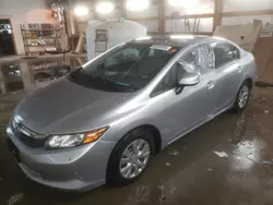 Honda Civic salvage cars for sale: 2012 Honda Civic LX