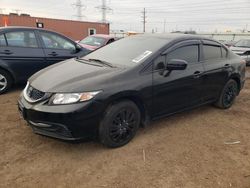 Salvage cars for sale at Elgin, IL auction: 2015 Honda Civic LX