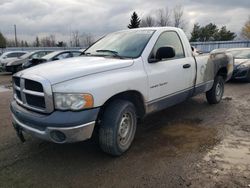 Salvage cars for sale from Copart Bowmanville, ON: 2004 Dodge RAM 1500 ST