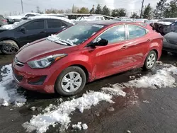 Hyundai Vehiculos salvage en venta: 2016 Hyundai Elantra SE