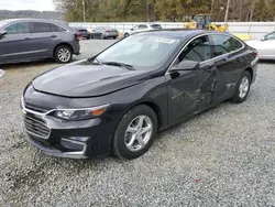 Salvage cars for sale at Concord, NC auction: 2018 Chevrolet Malibu LS