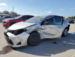 Toyota Corolla Vehiculos salvage en venta: 2018 Toyota Corolla L