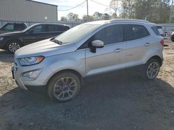 Salvage cars for sale from Copart Gastonia, NC: 2020 Ford Ecosport Titanium