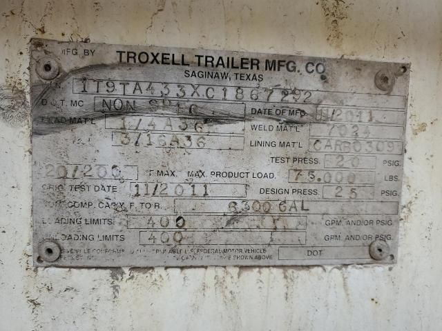 2012 Troxell Tanker TRL