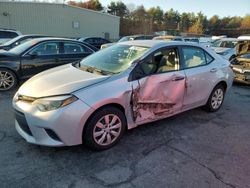 Salvage cars for sale at Exeter, RI auction: 2014 Toyota Corolla L