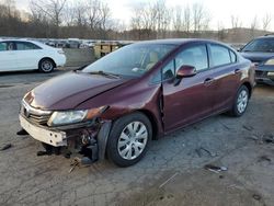 Salvage cars for sale from Copart Marlboro, NY: 2012 Honda Civic LX