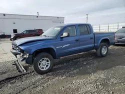 Salvage cars for sale at Farr West, UT auction: 2002 Dodge Dakota Quad Sport