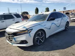 Salvage cars for sale at Wilmington, CA auction: 2022 Honda Accord Hybrid Sport