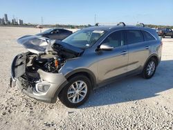 Salvage cars for sale from Copart New Braunfels, TX: 2016 KIA Sorento LX