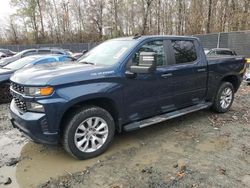 Salvage cars for sale at Waldorf, MD auction: 2019 Chevrolet Silverado K1500 Custom