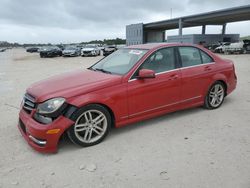 Salvage cars for sale at West Palm Beach, FL auction: 2014 Mercedes-Benz C 250