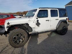 Salvage cars for sale at Assonet, MA auction: 2020 Jeep Wrangler Unlimited Sport