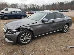 Salvage cars for sale from Copart Charles City, VA: 2017 Mercedes-Benz C 300 4matic