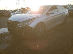 Salvage cars for sale at Elgin, IL auction: 2016 Hyundai Sonata Hybrid