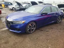 Salvage cars for sale at Elgin, IL auction: 2021 Honda Accord Sport