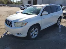 Salvage cars for sale at Savannah, GA auction: 2009 Toyota Highlander Limited