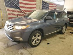 Salvage cars for sale at Columbia, MO auction: 2013 Toyota Highlander Limited