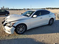 Salvage cars for sale at New Braunfels, TX auction: 2015 Infiniti Q50 Base